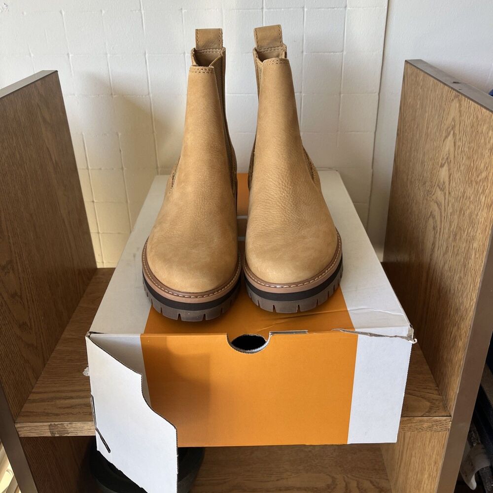 Timberland Chelsea Boots Sz 6.5 Courmayeur Wheat Hippie Boho Earthy Winter NWB